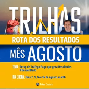 Imagem de capa para o Evento online Setup de Tráfego Pago que gera Resultados #DesvenDado