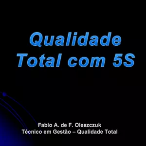 Imagem de capa para o Ebook Qualidade Total com 5S