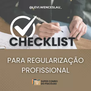 Imagem de capa para o Ebook Checklist Regularização Profissional