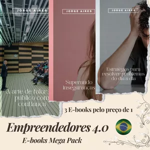 Imagem de capa para o Ebook Empreendedores 4.0: o pack para se tornar um Palestrante Seguro e Eficaz