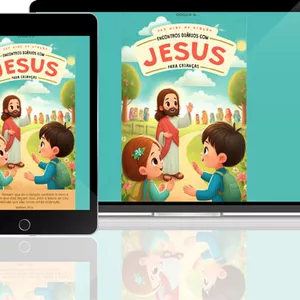 Imagem de capa para o Ebook Encontros Diários com Jesus para Crianças