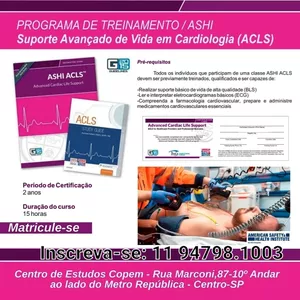 Imagem de capa para o Curso online ACLS - Advanced Cardiac Life Support 