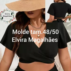 Imagem de capa para o Ebook Molde Blusa Praia Pluz