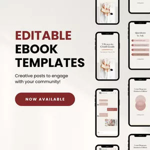 Cover image for Ebook Customizable Canva Templates for Selfcare Brands’ Social Media 