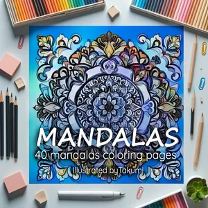 Imagen de portada para Ebook Mandalas - Coloring pages