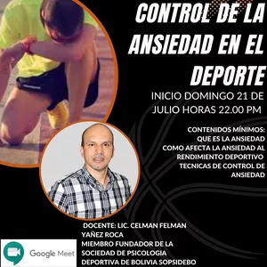 Imagen de portada para Curso online Psicologia deportiva: CONTROL DE LA ANSIEDAD EN EL DEPORTE