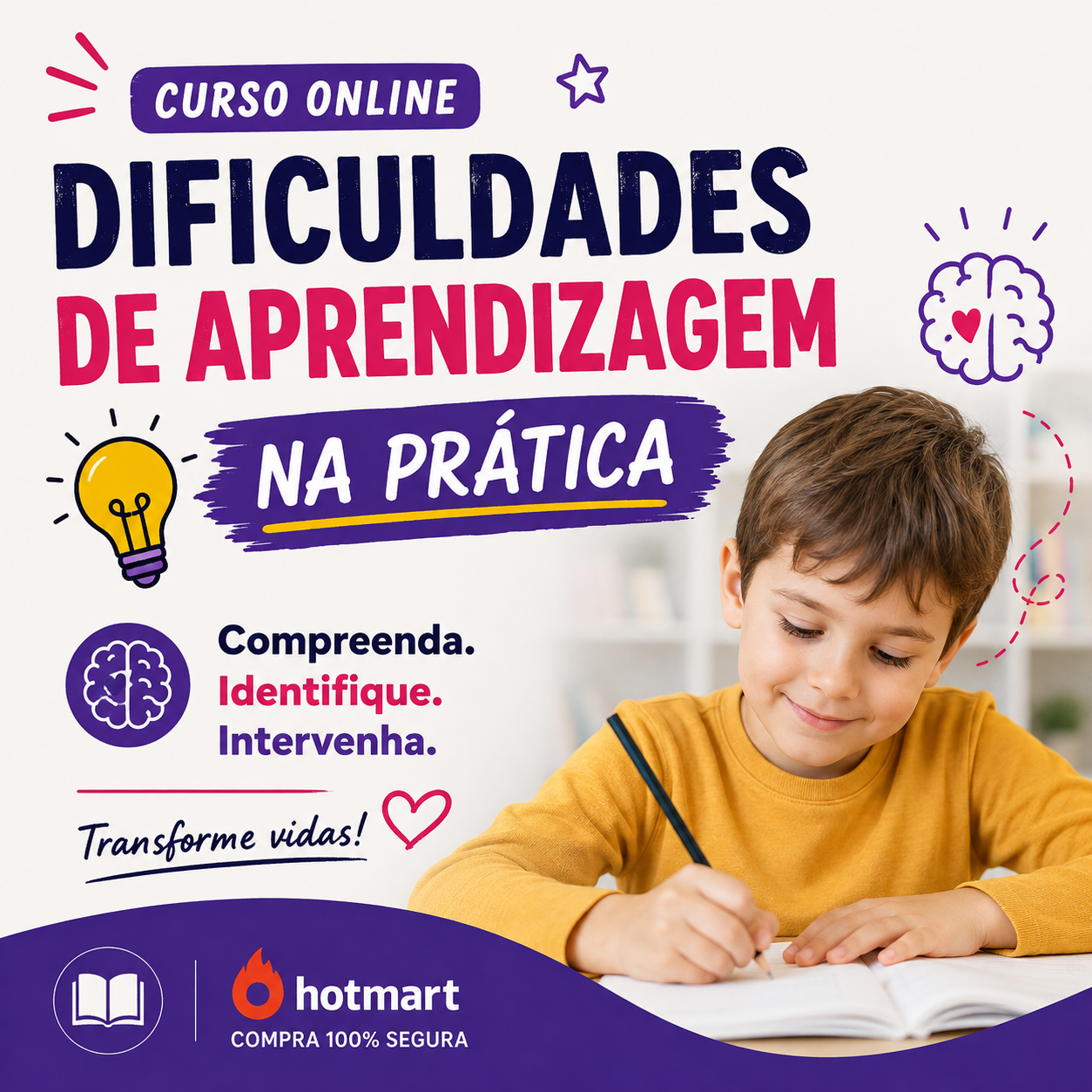 Imagem do curso Capacitação em Dificuldades de Aprendizagem: Intervenção Segura