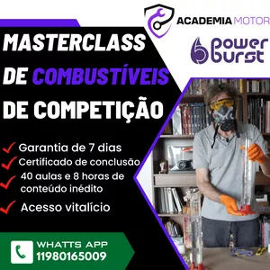 Imagem de capa para o Curso online Master Class sobre Combustíveis de Competição