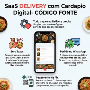 Imagem do curso SaaS Delivery  com Cardapio Digital: Crie sua Startup Sem Programar