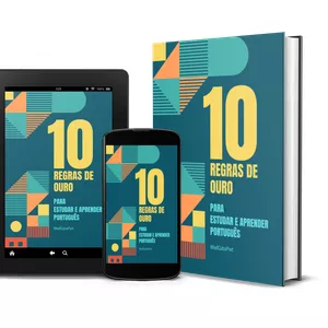 Imagem de capa para o Ebook 10 REGRAS DE OURO PARA ESTUDAR E APRENDER PORTUGUÊS 