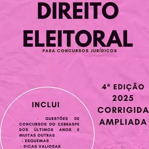 Imagem de capa para o Ebook Direito Eleitoral para Concursos Jurídicos