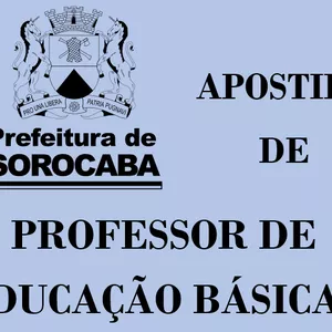 Imagem de capa para o Ebook Apostila PEB I de Sorocaba 2025