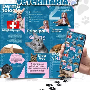 Imagem de capa para o Curso online Pack Canva Dermatologia Veterinária