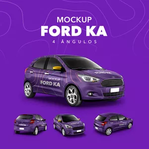 Imagem de capa para o Curso online MOCKUP FORD KA - 4 ÂNGULOS