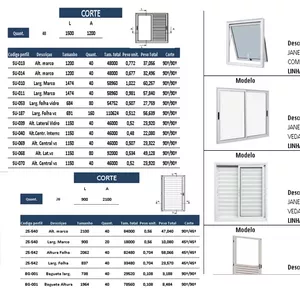 Imagem de capa para o Ebook Planilhas 1.1 Orçamento e Corte de Esquadrias Aluminio