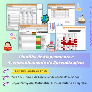 Imagem de capa para o Curso online Planilha de mapeamento de acompanhamento da aprendizagem com habilidades da BNCC