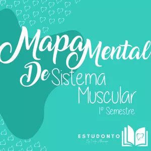 Imagem de capa para o Ebook Mapa Mental Sistema Muscular - Bases Morfofuncionais - 1º Semestre