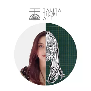 Imagem de capa para o Curso online Máscara de Dobras: aprenda a criar Obras de Arte em Papel por Talita Tiemi.