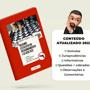 Imagem de capa para o Ebook RESUMO - ESTATUTO DO DESARMAMENTO (10.826/03) + QUESTÕES COMENTADAS