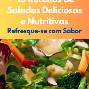 Imagem de capa para o Ebook 16 Receitas de Saladas Deliciosas e Nutritivas