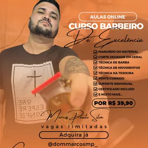 Imagem de capa para o Curso online CURSO BARBEIRO DE EXCELÊNCIA 