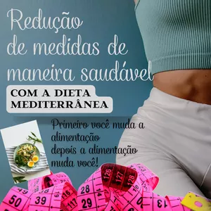 Imagem de capa para o Ebook Perca Peso com Saúde - Dieta Mediterrânea
