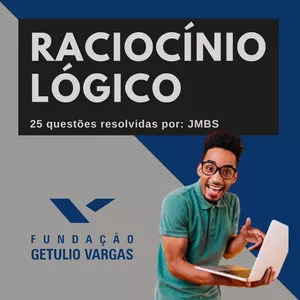 Imagem de capa para o Ebook Apostila com 25 questões de raciocínio lógico resolvidas da banca FGV