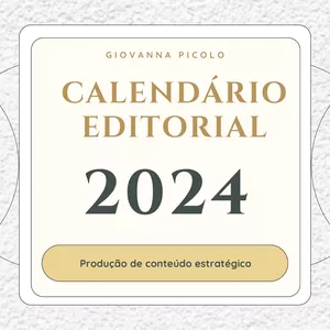 Imagem de capa para o Ebook Calendário Editorial - 2024