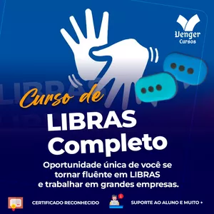 Imagem de Curso de LIBRAS criado por Venger Cursos na hotmart