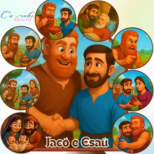 Imagem de capa para o Ebook Luva de História - Jacó e Esaú.