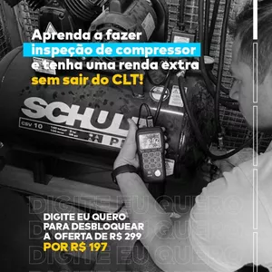 Imagem de capa para o Curso online Curso Inspeção de Compressor - NR13 
