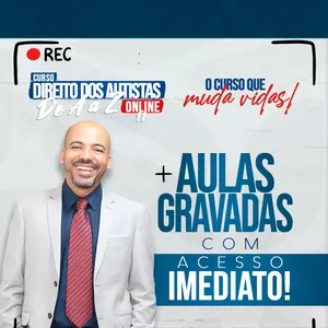 Imagem de capa para o Curso online Curso Direito dos Autistas de A a Z 11.0 Gravado + MENTORIA DE 2 MESES