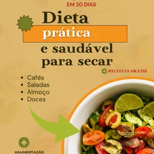 Imagem de capa para o Ebook Dieta saudável e eficaz para secar