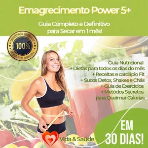 Imagem de capa para o Ebook Emagrecimento Power 5+ O Guia Completo para Secar em 1 mês!