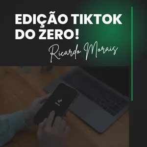 Imagem de capa para o Curso online Edição tiktok do zero