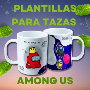 Imagen de portada para Curso online PLANTILLAS PARA TAZAS DE AMONG US