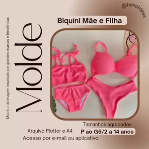 Imagem de capa para o Ebook Molde biquíni mãe e filha 