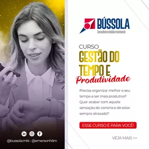 Imagem de capa para o Curso online Curso de Gestão de Tempo e Produtividade