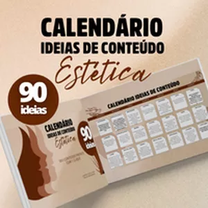 Imagem de capa para o Ebook Calendário de conteúdo para Esteticista