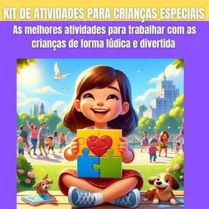 Imagem de capa para o Ebook Atividade para crianças com autismo (TEA PLR)