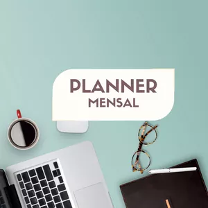 Imagem de capa para o Ebook Planner mensal 2025