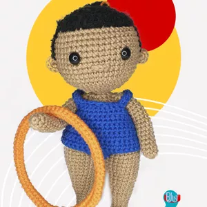 Imagem de capa para o Ebook Receita boneca amigurumi Cecília