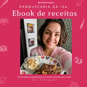 Imagem de capa para o Curso online Panquecaria da Isa - Ebook de receitas