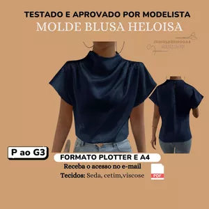 Imagem de capa para o Ebook Molde Blusa Heloisa
