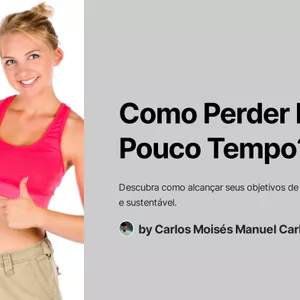 Imagem de capa para o Ebook Como perder peso em pouco tempo 