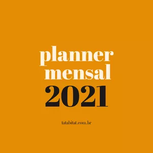 Imagem de capa para o Ebook Planner Mensal 2021