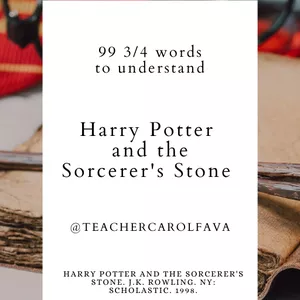 Imagem principal do produto 99 3_4 words to understand Harry Potter and the sorcerer's stone
