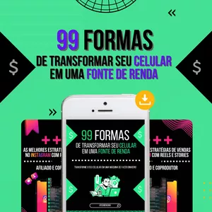 Imagem de capa para o Ebook 99 Formas de transformar seu celular em uma fonte de renda