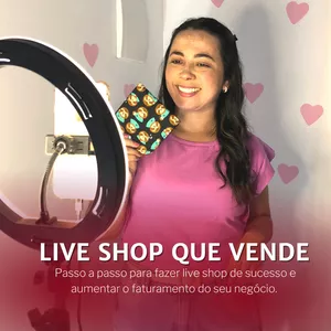 Imagem de capa para o Curso online Live shop que vende