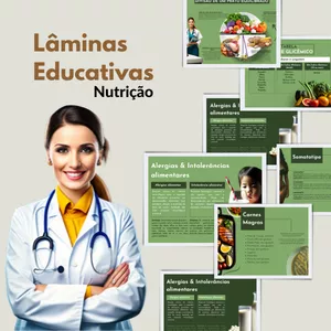 Imagem de capa para o Curso online Lâminas Educativas - NUTRIÇÃO